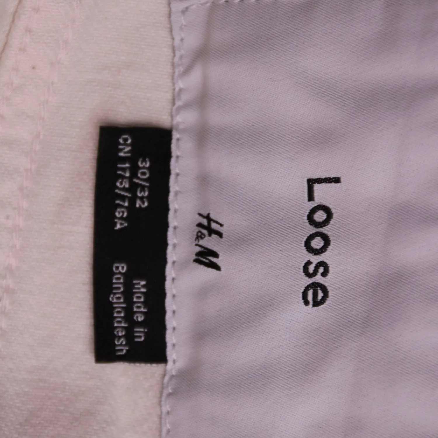 Бежевые джинсы H&M Loose свободного кроя, размер 46 (S)